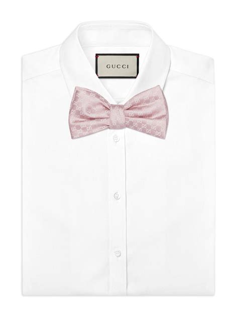 gucci bow tie pink|Gucci tie and cufflink set.